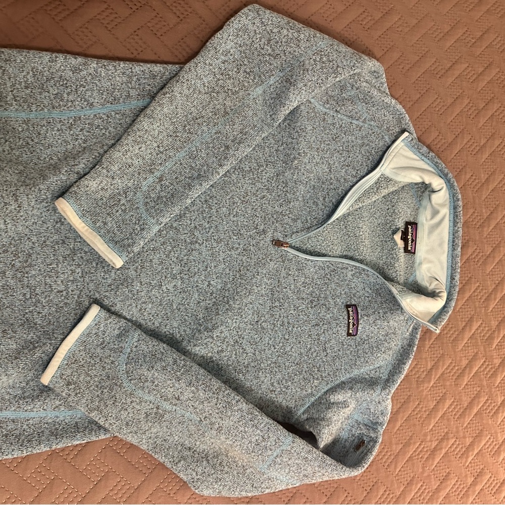 Patagonia turquoise quarter zip Better Sweater